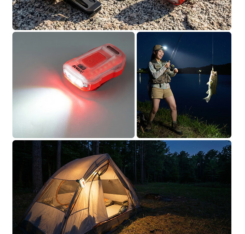 Shanlixi H480C Outdoor Night Fishing Cap Clip Light Multi-Scene Camping Emergency Sensor Stepless Dimming Headlamp 1