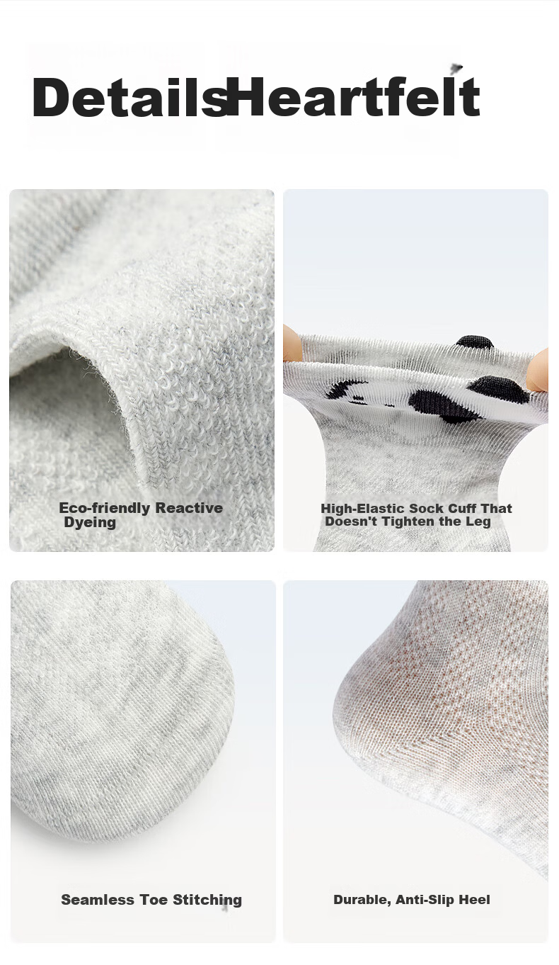 Baby Socks Spring Summer Thin Pure Cotton Class A Infant Newborn Seamless Mid-Calf Socks Non-Restrictive 9