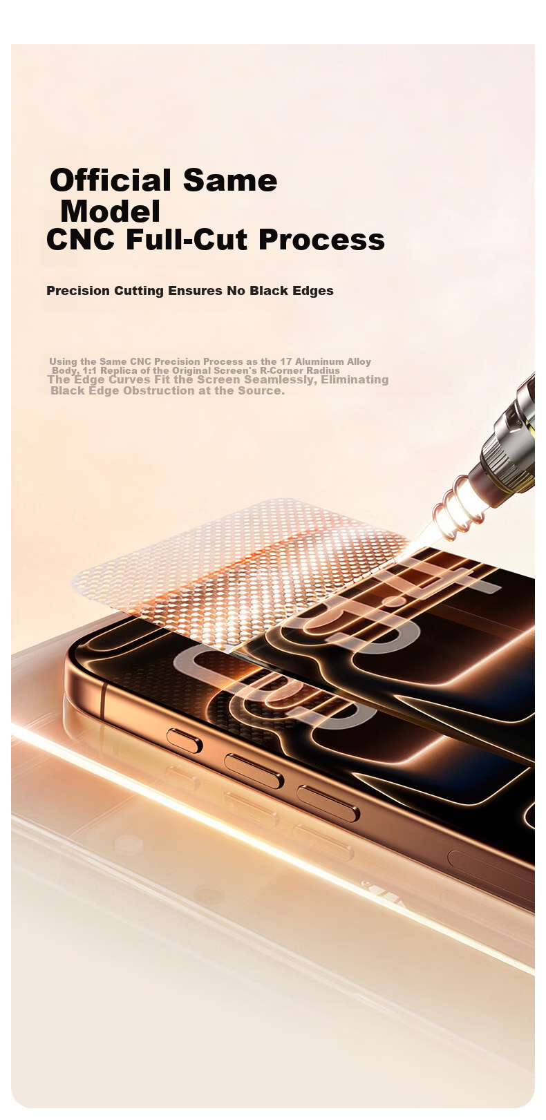 BASEUS [AR Anti-Reflective | 1:1 Mold] IPhone 18 Pro/17 Pro Tempered Glass Screen Protector, Apple 18 Pro/17 Pro Phone Film, Dust-Free Chamber Protective Film, Single Piece 8