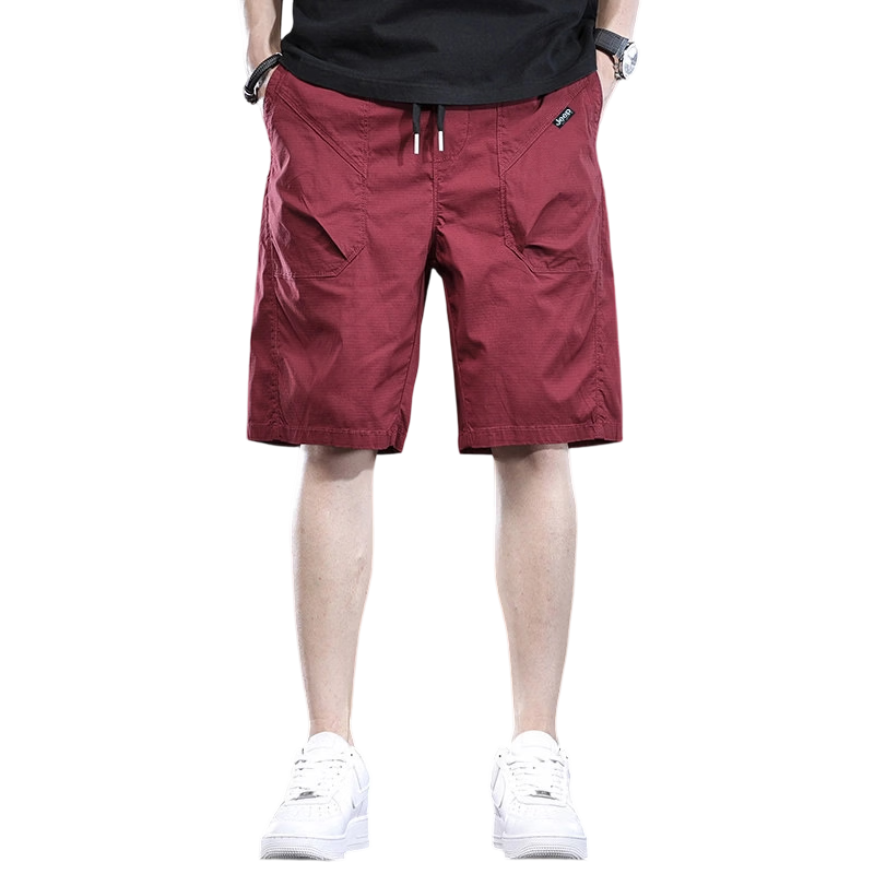 JEEP Men's Summer Ice Silk Cargo Shorts Loose Casual Outdoor Pants Gray 2XL