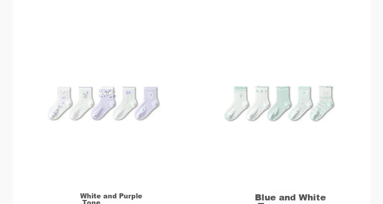 Balabala Kids Summer Mesh Breathable Short Socks for Boys and Girls, Soft and Elastic Daily Wear, Pack of 5 11