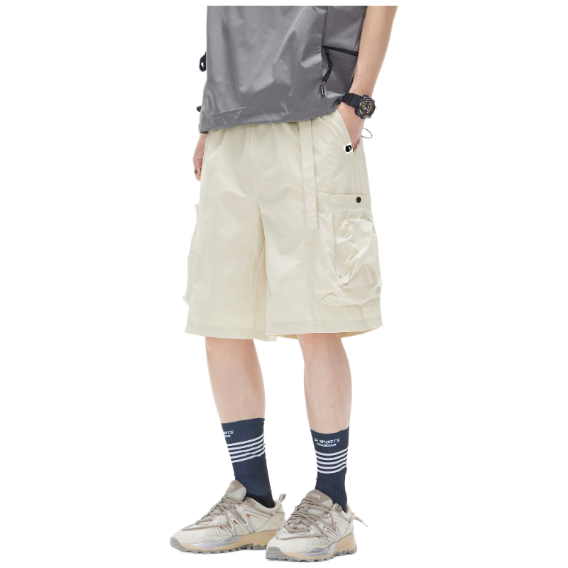 Fingercroxx IT Quick-Dry Work Shorts Men 2026 Summer Lightweight Loose Fit Casual Khaki 3XL