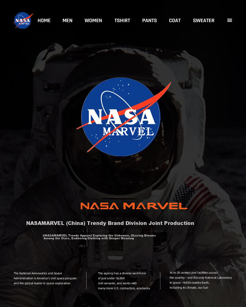 NASA MARVEL Men's Thickened Cotton Jacket Autumn Winter Fleece Lined Warm Windproof Coat Black Fleece XL 1