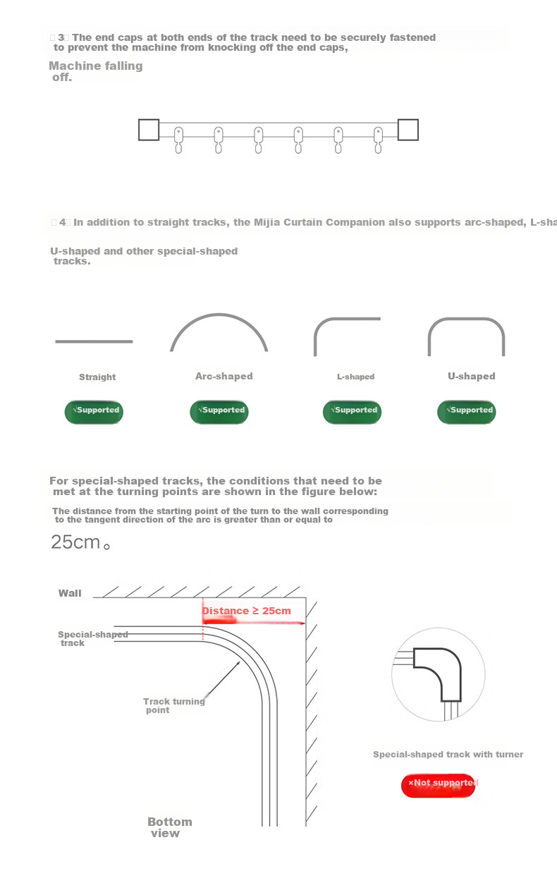 Mijia Xiaomi Mijia Curtain Companion (Roman Rod Version) Smart Electric Automatic Curtain Ready to Use 19
