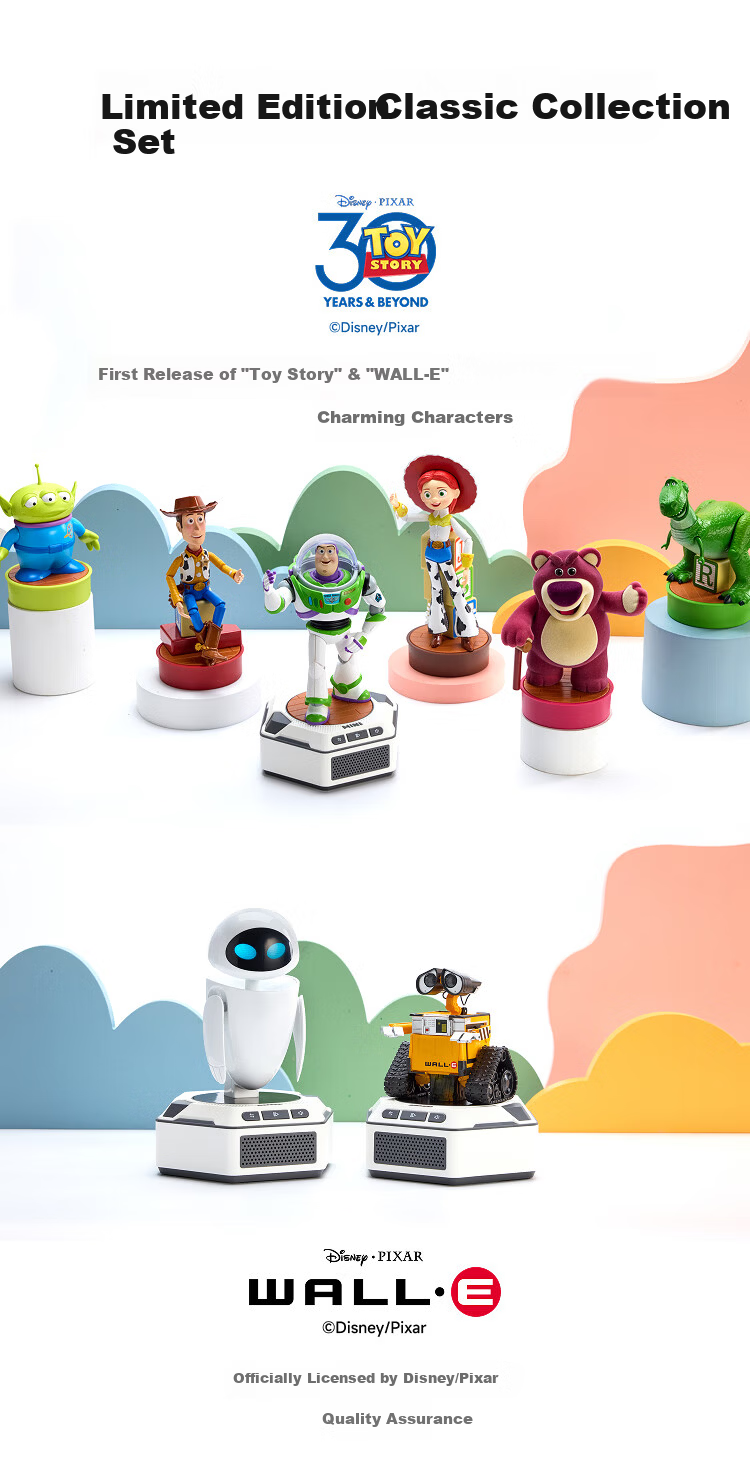 Leson Mini Series Smart Robot Strawberry Bear Set Toy Disney Pixar Toy Story Official Children's Gift Companion Robot Smart Trendy Toy 9