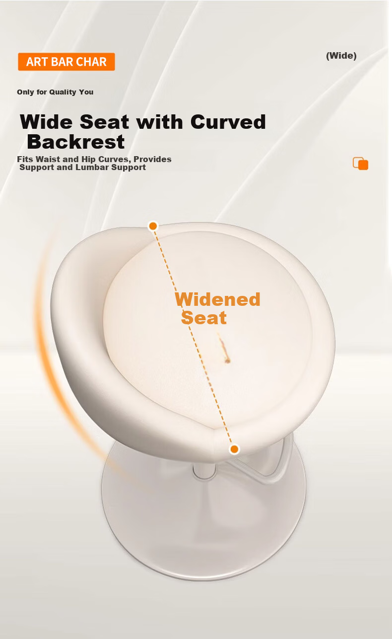 Jingcai Adjustable Bar Stool Home Bar Chair High Stool Reception Chair Front Desk Chair JBY09 Beige 8