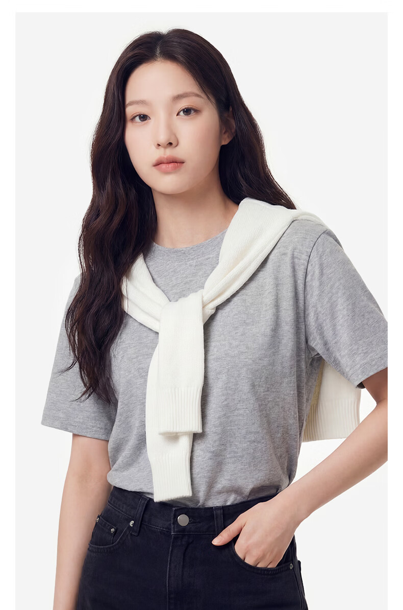 Urban Beauty Pure Cotton T-Shirt Short Sleeve Women Fashion High-End 2026 New Summer Plus Size Korean Style Casual Top 22
