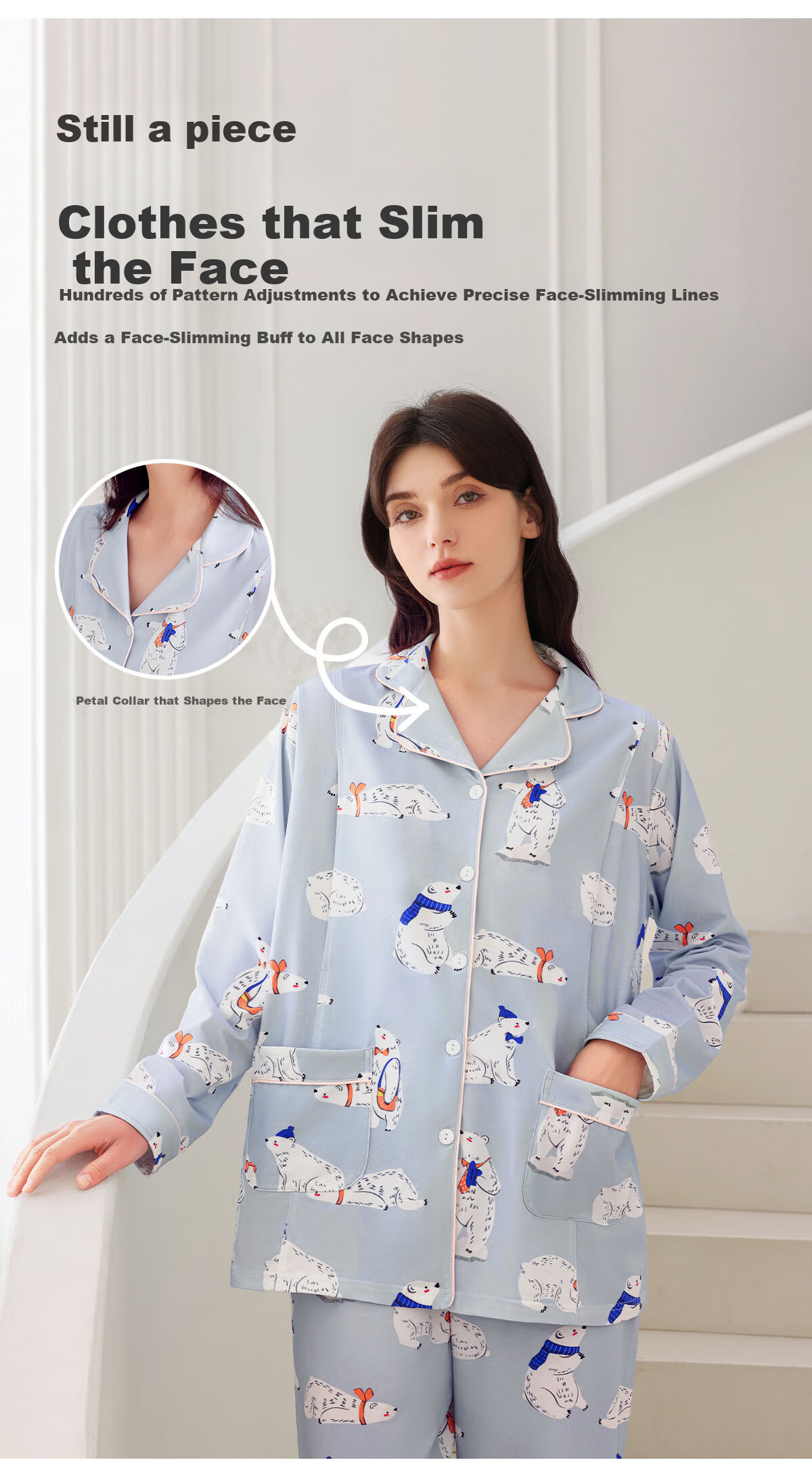 JOYNCLEON Postpartum Maternity Pajamas Women Tianshan Cotton Spring Summer Nursing Homewear XL Jyz179431 13