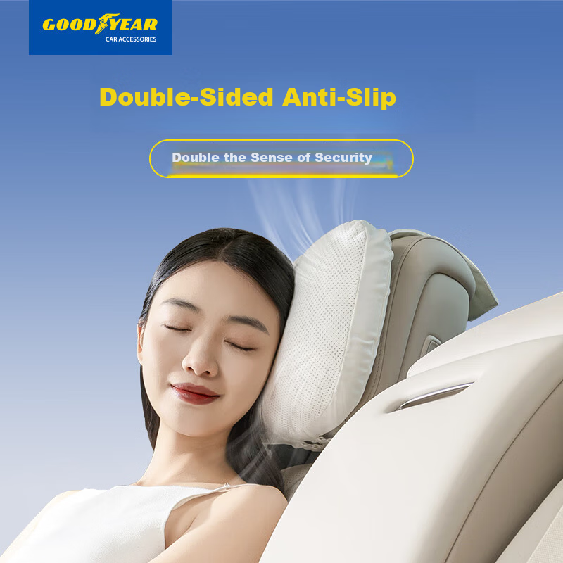 Goodyear Car Pillow Blanket Dual-Use Lumbar Support Non-Slip Breathable Kids Blanket Nap Authentic