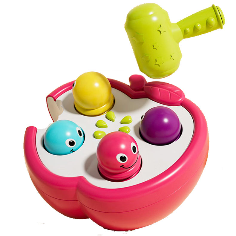GOODWAY Knocking Fruit Bug Whack-A Toy for Infants And Toddlers 1-3 Years Old, Educational Early Learning Children's Knocking Game, Gift for Boys And Girls