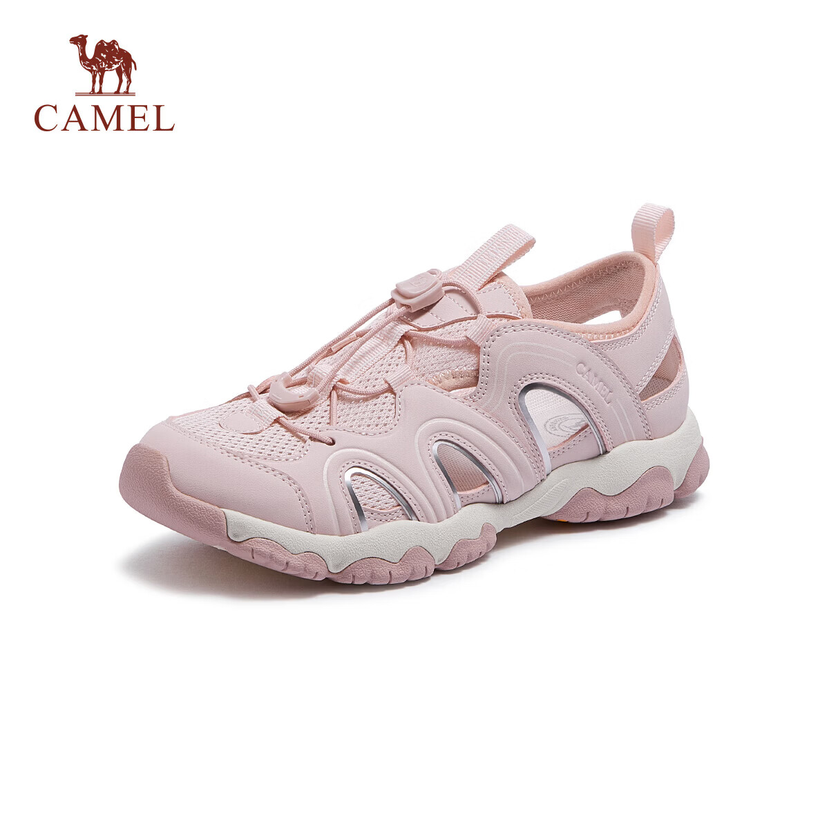 CAMEL Women's Outdoor Sandals Hollow Breathable Casual Hiking Shoes L26M076005 Pink Size 35