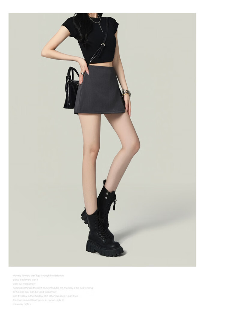 Free Style American A-Line Slit Blazer Skirt for Women 2026 Summer New Retro High Waist Anti-Exposure Bodycon Mini Skirt 16