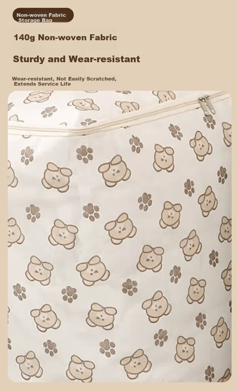 Siwangongli Cotton Quilt Storage Bag, Clothes Organizer Bag, Large Capacity Moving And Packing Bag for Quilts And Luggage 2
