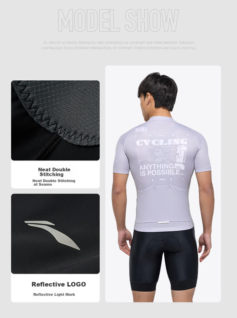 Li-Ning Men's Summer Cycling Shorts Road Bike High Elastic Antibacterial Sponge Pad Breathable 2026 New Cycling Apparel 11