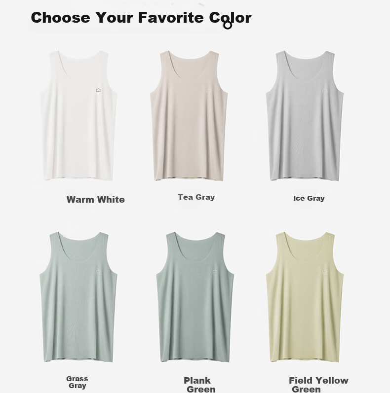 Bananain Sisi 508S Men's Modal Stretch Fit Vest Ice Silk Cooling Sleeveless Base Shirt Summer Pajamas Homewear 23