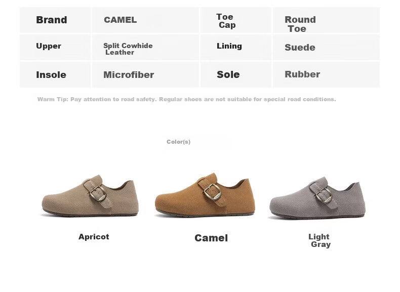 CAMEL Li Keyi Edition Loose Fit 2nd Generation Birkenstock Style Women's Casual Shoes L26S700198 Apricot 37 16