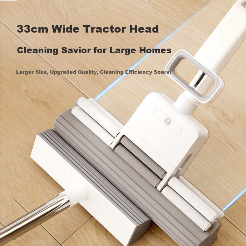 JD Jingzao Instant Absorption Soft High-End Dense Replacement Cotton Heads *2 Hands-Free Compatible with Jingzao Roller Sponge Mop 33cm