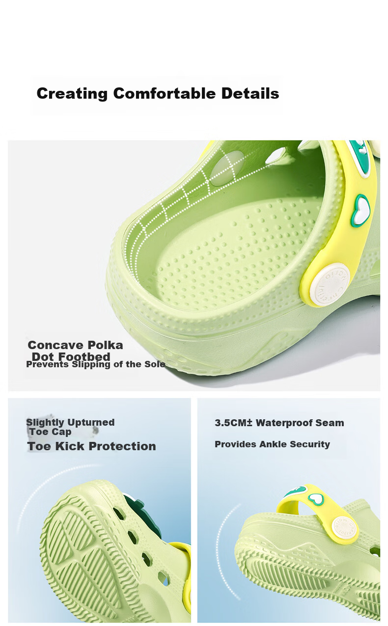 Cheerful Mario Kids Summer Slippers Boys Girls Toddler Cartoon Beach Sandals Non-slip Soft Sole Indoor Closed-toe Baby Clogs 5