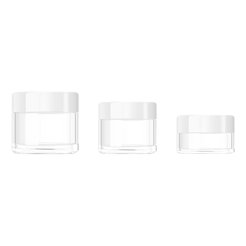 Chense Cosmetic Sample Boxes, Cream Dispenser Bottles with Lids, Travel-Friendly Transparent Portable Cosmetics Empty Boxes, 10g + 20g + 30g