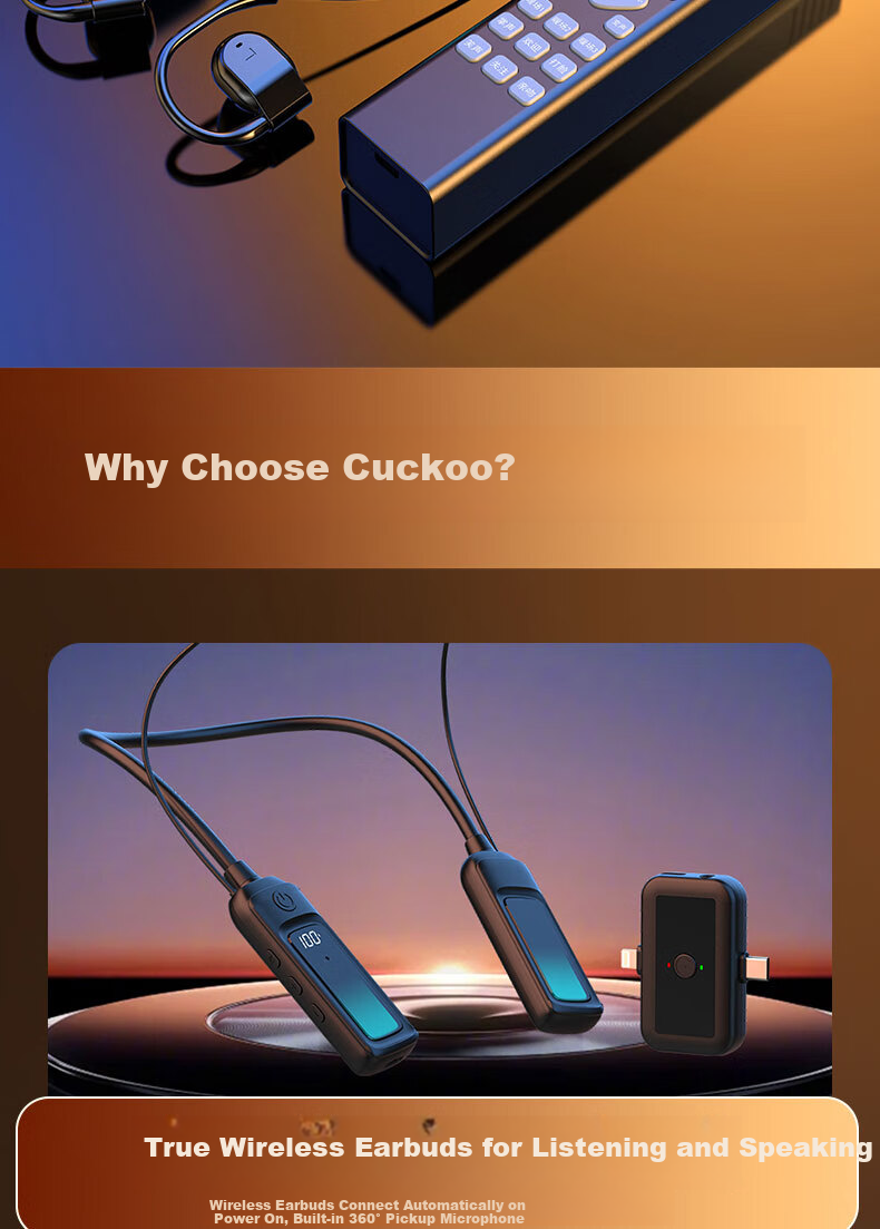 Cuckoo G16 New Open-Style Live Streaming Sound Card Set with Headphones and Microphone All-in-One Wireless Neckband Singing Device for Influencers 2