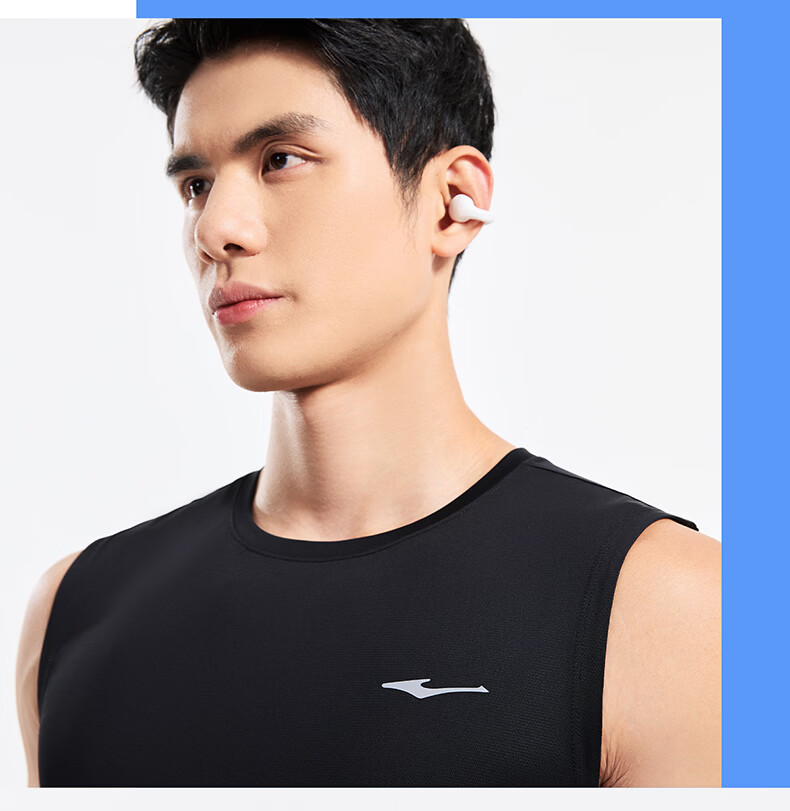 Erke Men's Sports Vest Summer Moisture-Wicking Quick-Dry Ice Feel Crew Neck Sleeveless T-Shirt Outdoor Casual Base Layer Shirt 12