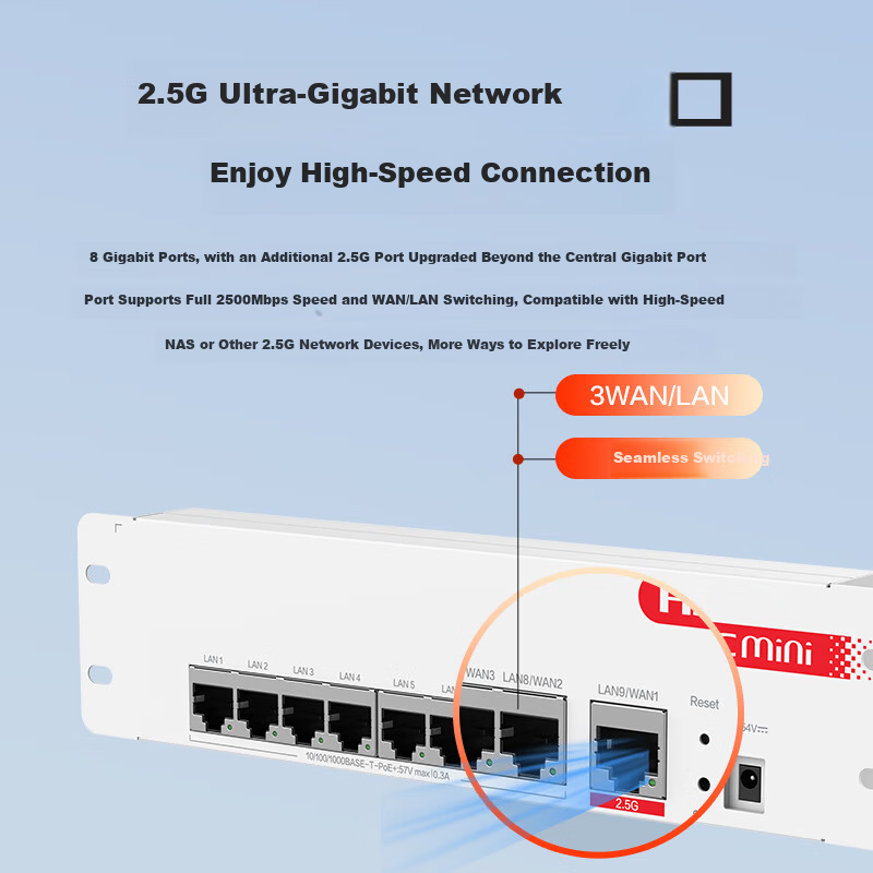 H3C Whole-Home WiFi 6 Router Gigabit Dual-Band 3000M Enterprise Wireless AP Panel AC+AP1 to 4 Set AP3000L-U*4+AC1109L-P-U with Installation