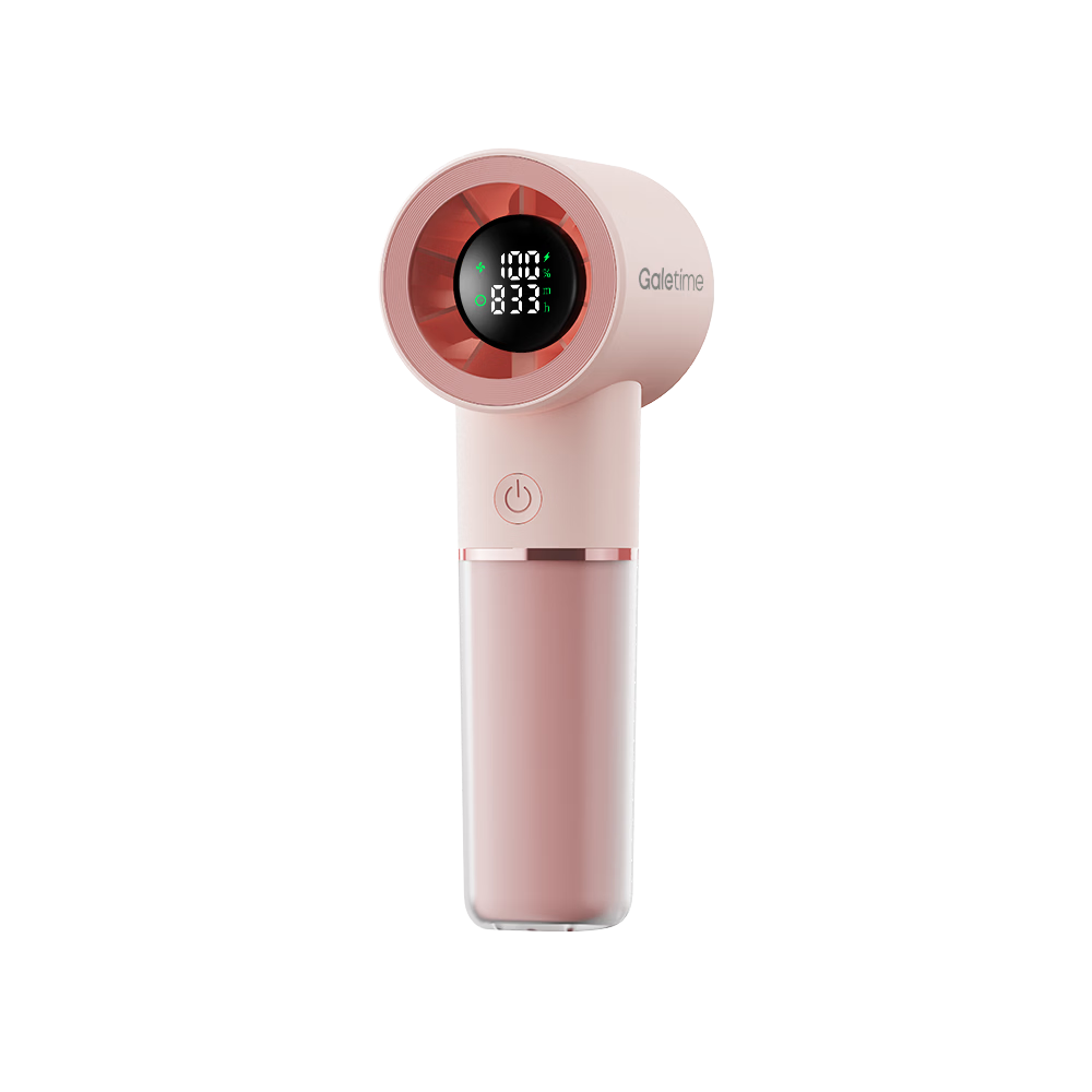 DaFengTime Innovative Display Endurance Technology Handheld High-Speed Timer Mini Fan Portable Small Student Dormitory Outdoor Mini Long Battery Life Rechargeable Energy-Saving Fan