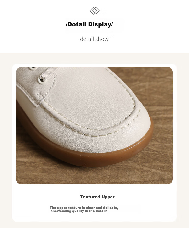 MULINSEN Women's Leather Shoes, Spring And Summer Casual White Sneakers, Flat Loafers, Slip-On Soft-Soled Mom Shoes, Black, Size 38 23