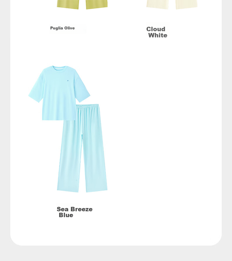 Babycare Children's Natural Cool Spring and Summer Home Mid-Sleeve Adjustable Baby Loungewear Set Mint Seed 100 14