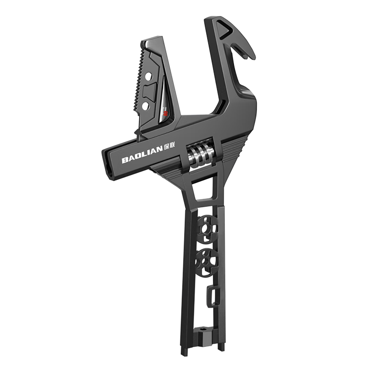 Baolian Bathroom Wrench Multi-Functional Short Handle Large Open-End Repair Tool for Drain Pipe and Air Conditioner Adjustable Wrench