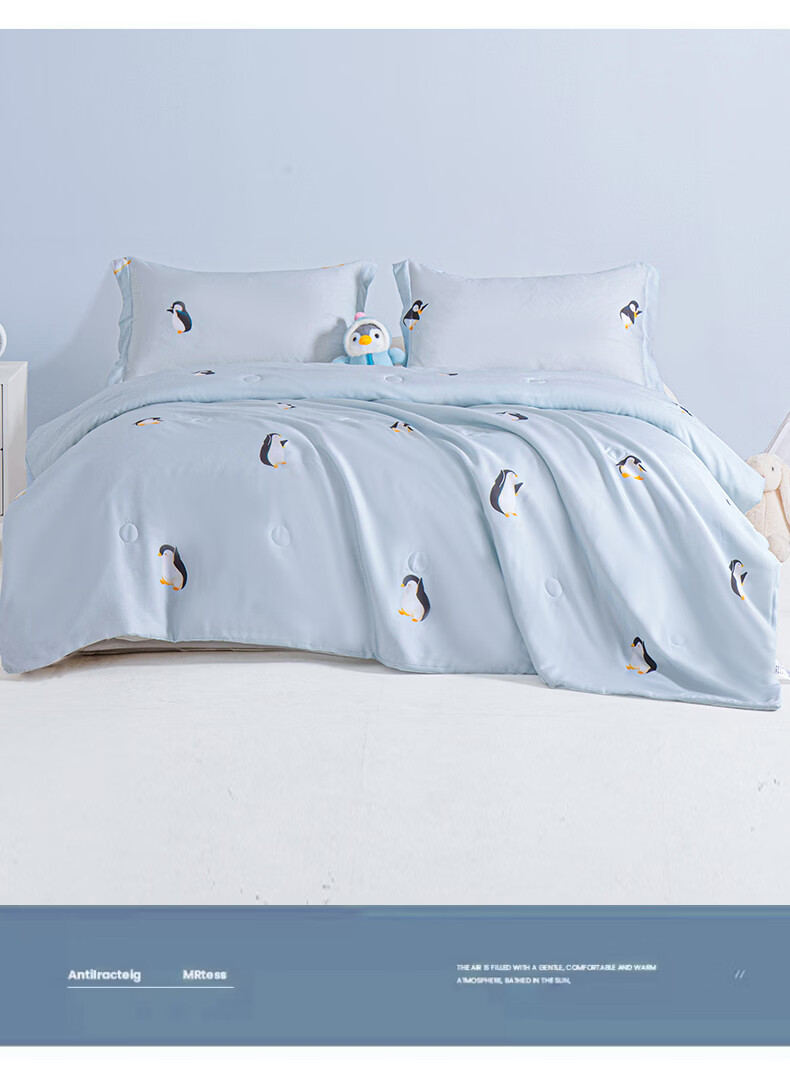 MUJI Antibacterial Lyocell Tencel Cooling Summer Quilt Air Conditioning Thin Quilt Core 150*200cm 2