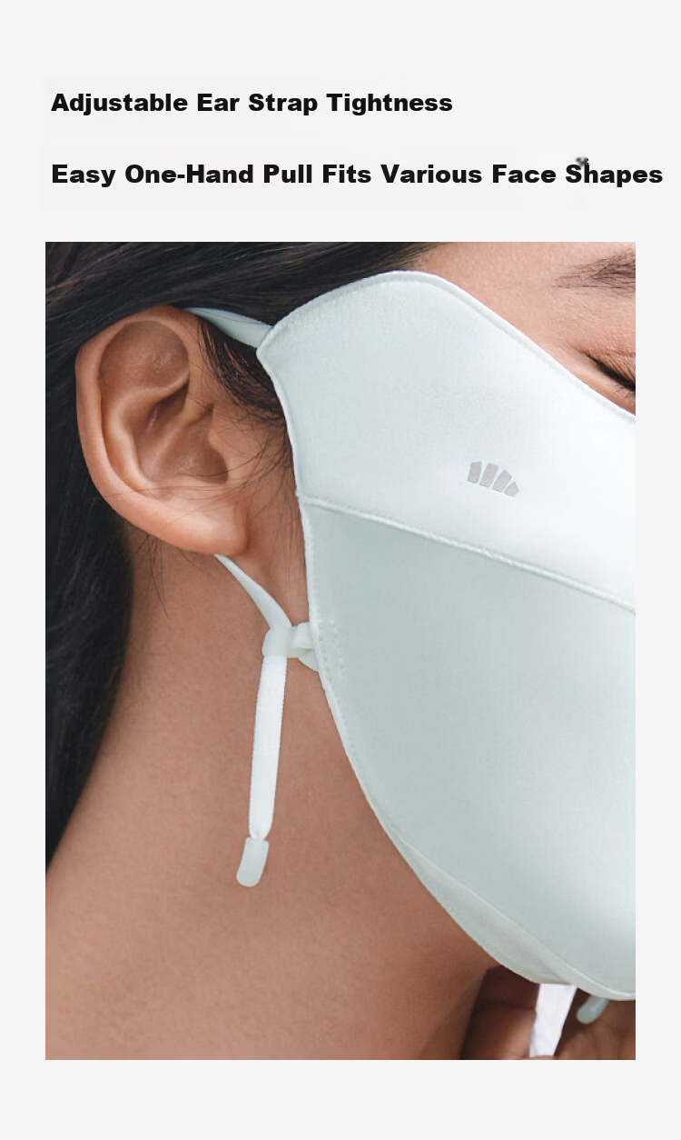 Beneunder Double-Sided Mulberry Silk Sun Protection Mask for Women, Face Covering, Summer Cycling Sunshade, UV Protection SS025 9