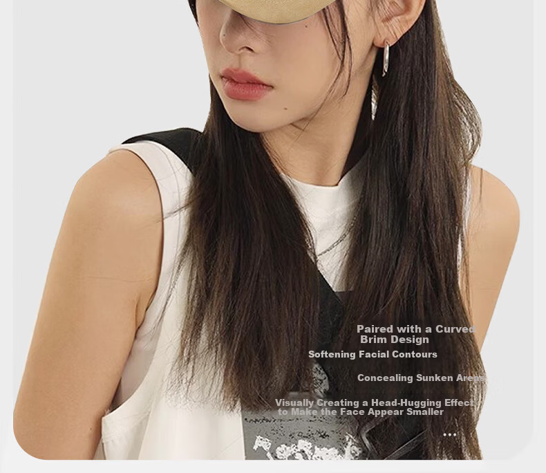 Red Dragonfly Women's Baseball Cap Four Seasons Sunshade Outdoor Casual Sun Hat Slim Face Large Size Wide Brim Duckbill Cap 8