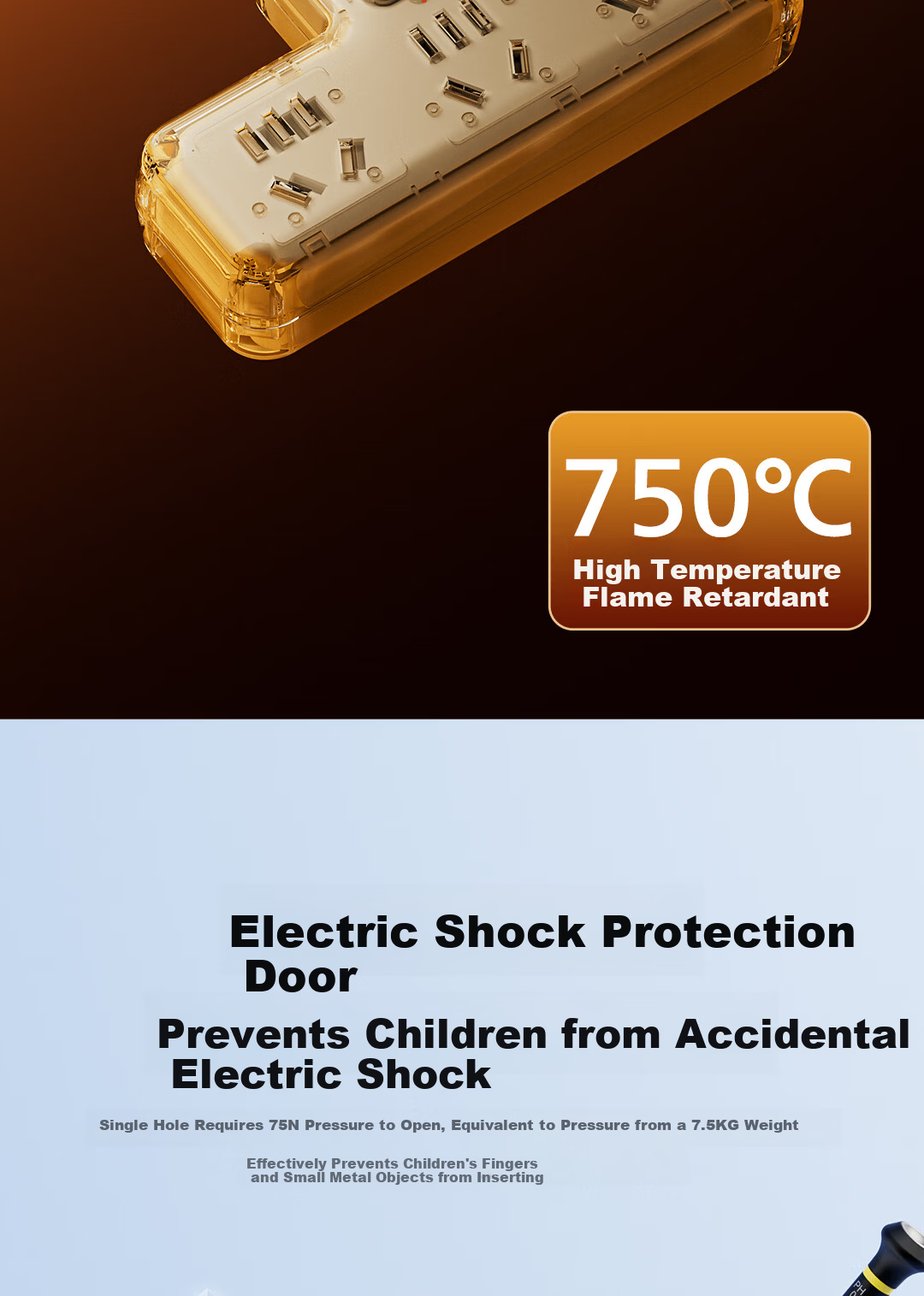 PHILIPS Socket Adapter Power Strip Dormitory Extension Socket Three-Way Wireless Control Converter Plug 7
