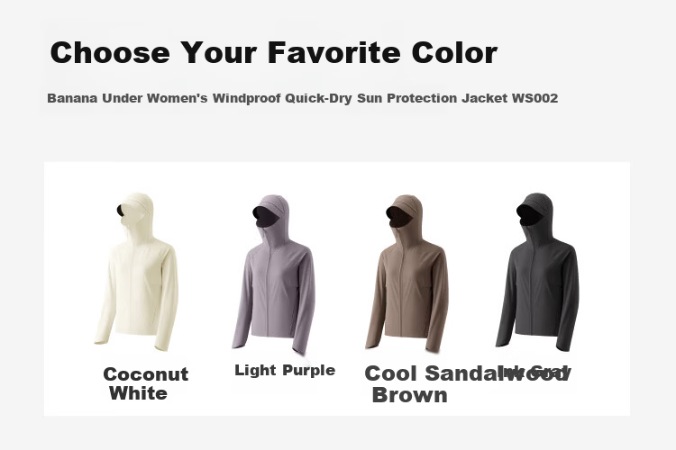 Beneunder Women's Sunscreen Jacket Outdoor Windproof Quick-Dry Sports Breathable WS002 Coconut White XL 24