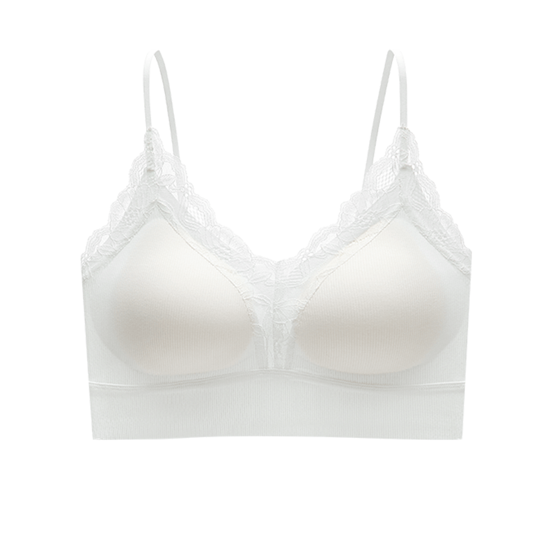 Fenteng Women's Lace V-Neck Camisole Vest Bra-Free Versatile Base Layer Underwear 2026 New Model