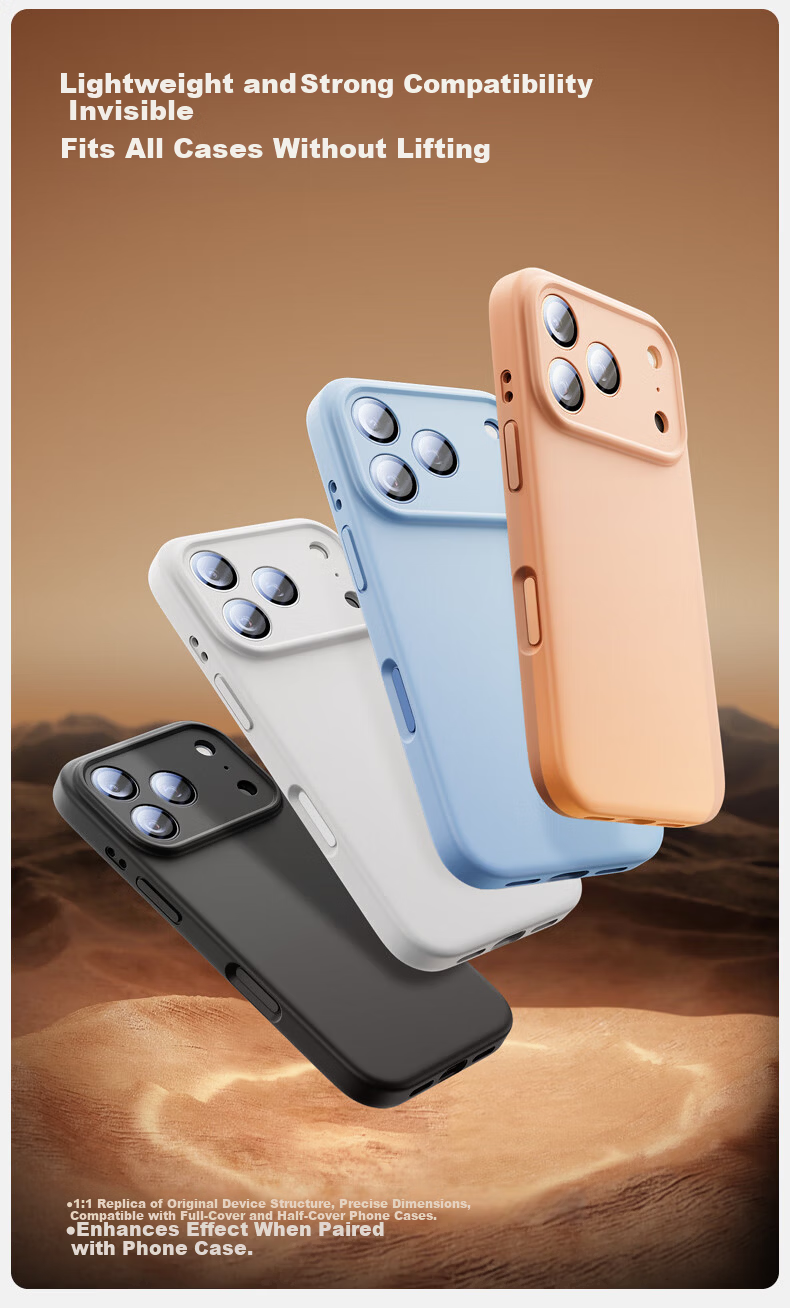 Shanmo [Corning + AR Anti-Reflective Coating] Compatible with iPhone 17 Pro Lens Film Full Coverage Lens Protective Film Independent Lens Non-Bulging Shell 1 Set 9