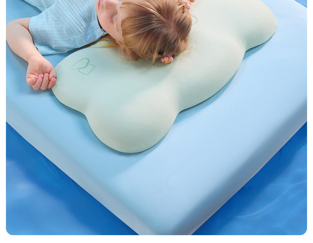 Betis Baby Pillow Silicone Breathable Zoned Spinal Protection Neck Support Adjustable Kids Pillow for Ages 1-8 4