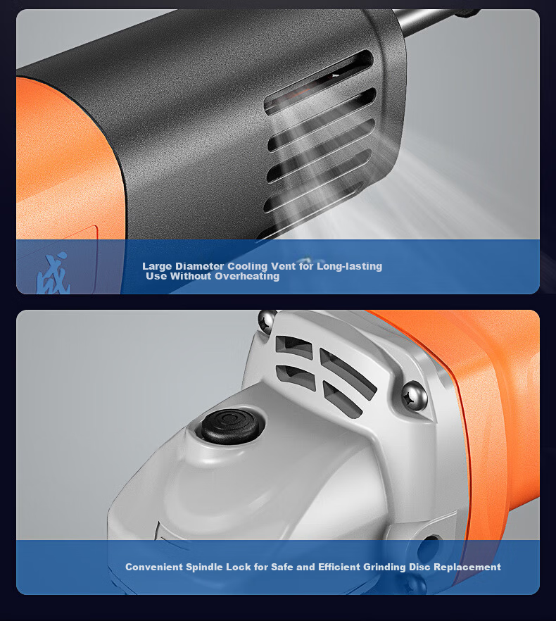Dongcheng 1010W High Power Multifunctional Angle Grinder Cutting Grinding Polishing Hand Grinder DSM1010-100S 11
