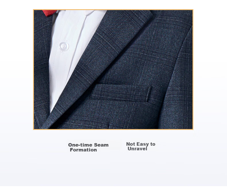 Romon Children's Suit Set Boys British Style Blazer Navy Plaid 150 18