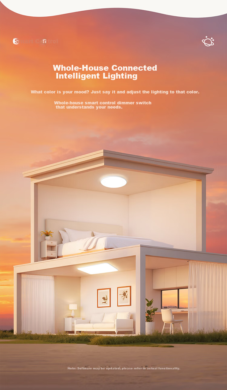 NVC Ceiling Light Living Room Main Light Full Spectrum Eye Protection Bedroom Ceiling Lamp Future Light White Snow PRO with Installation 9