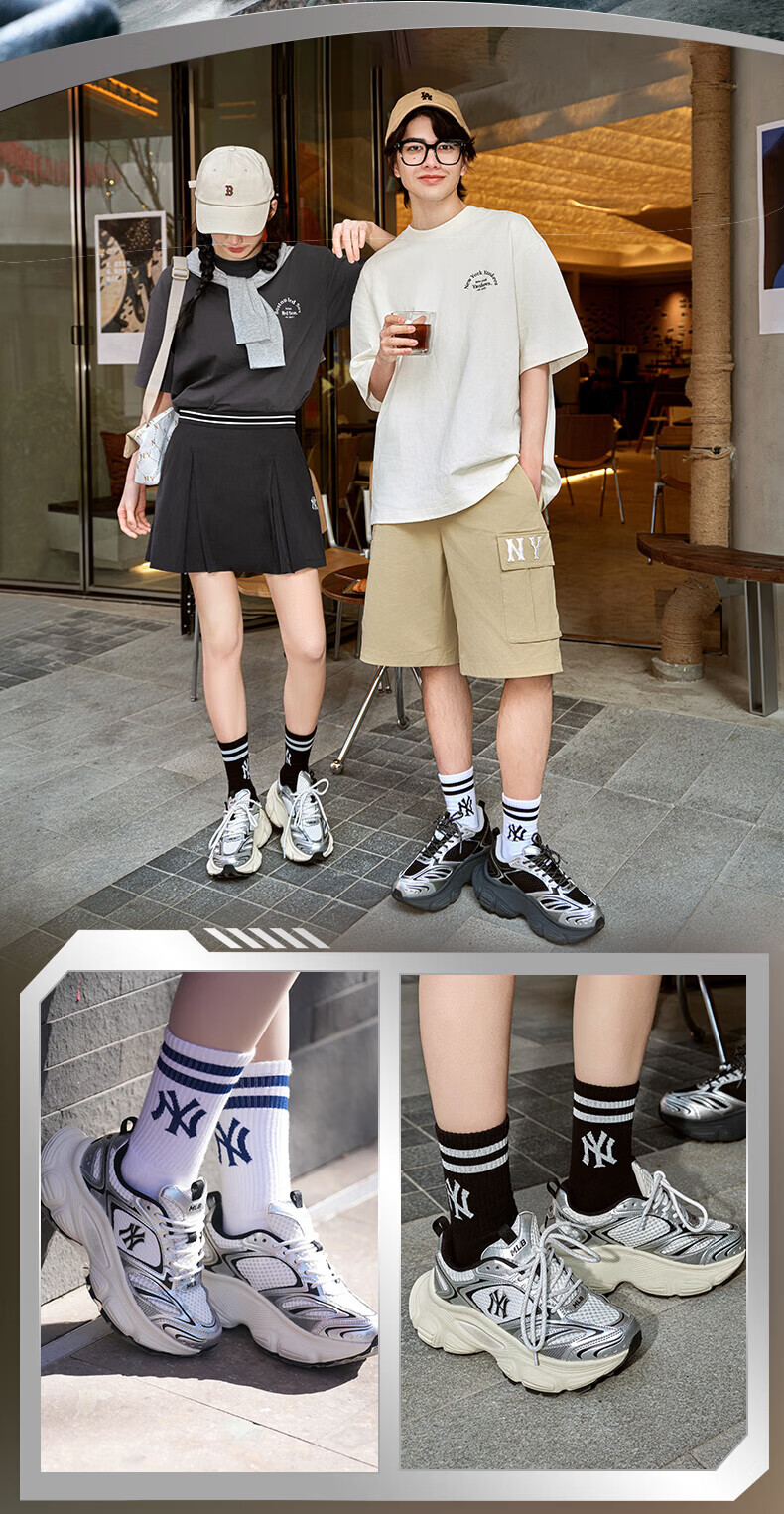 MLB Unisex Wang Sulong Cyber Dad Shoes 26 Spring New 3ASHWC36N-50GOS-270 5