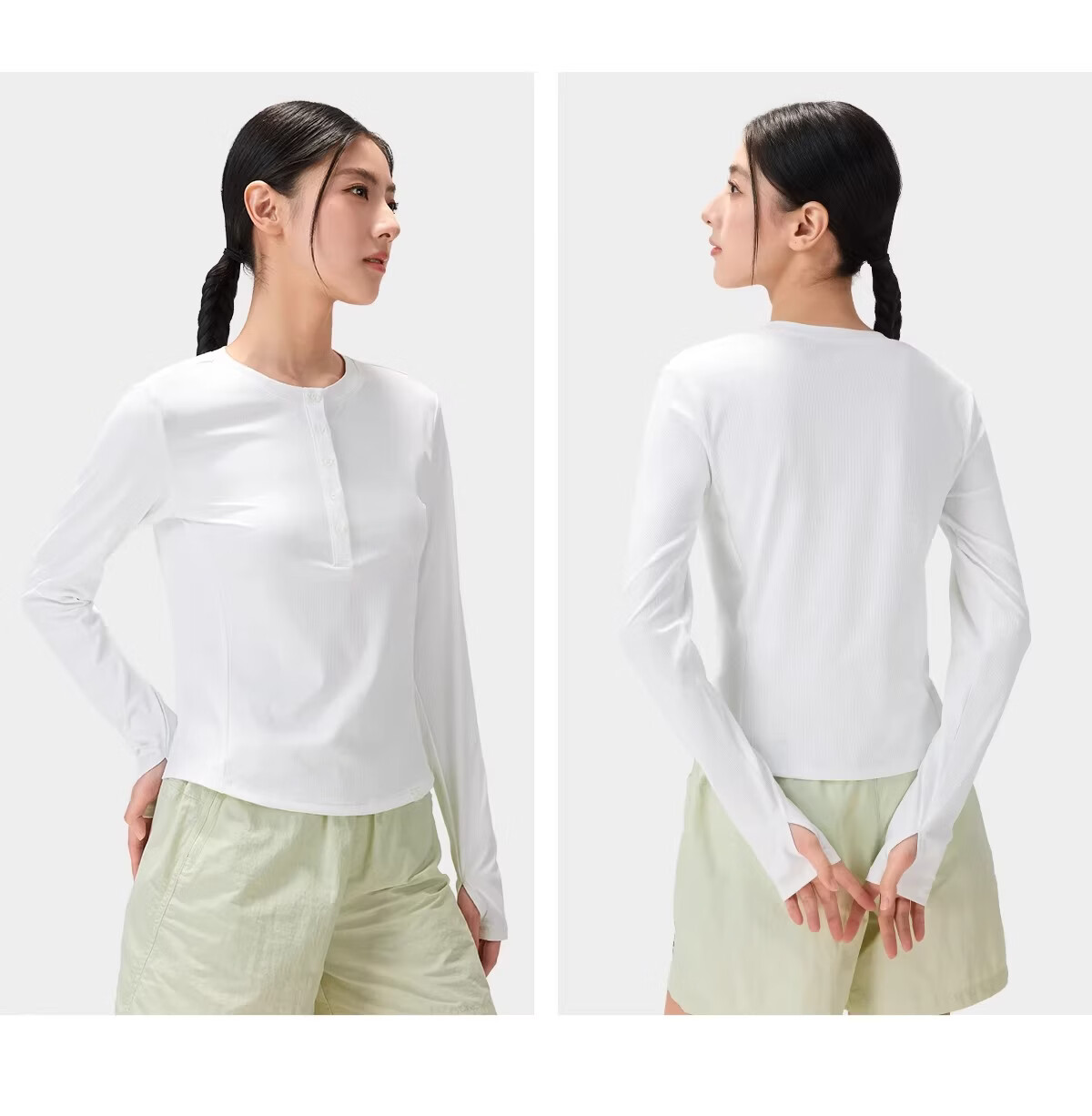 CAMEL Women's Outdoor Base Layer Long Sleeve Stretch Slim Cooling Sun Protection T-Shirt for Hiking Mountaineering Cycling T8038 Spring Summer 2026 13