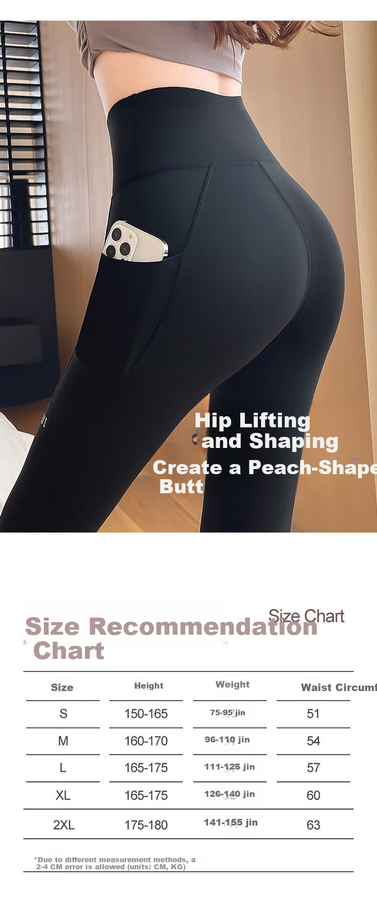 LangSha Women's Shark Pocket Pants High-Waist Hip-Lifting Fitness Yoga Leggings Spring Autumn New 8