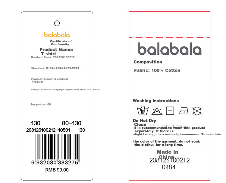 BALABALA 【balaOne】 Kids Long Sleeve T-Shirt Boys and Girls 2026 Spring Autumn Cotton Cute 14