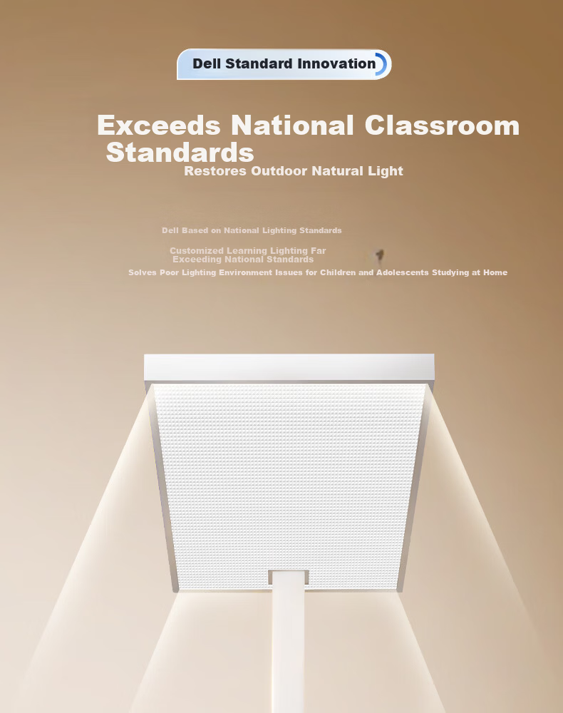 Dell Vertical Eye-Care Floor Lamp Full Spectrum 130W Children's Student Reading Desk Lamp Bedroom Bedside Light 18