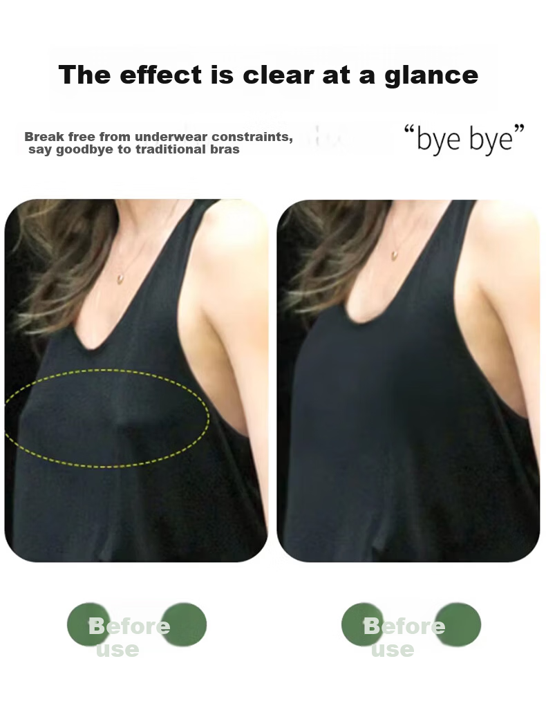 Langsha Disposable Breast Pads for Women, Summer Invisible Thin Anti-Allergy Nipple Covers, No Bra Needed, Special for Dance and Daily Use 5