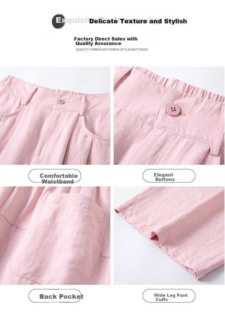 Modal Women's Suit Pants 2026 Spring Summer New Milk Puff Yamamoto Wide-Leg High-Waist Loose Slim Casual Trousers 8