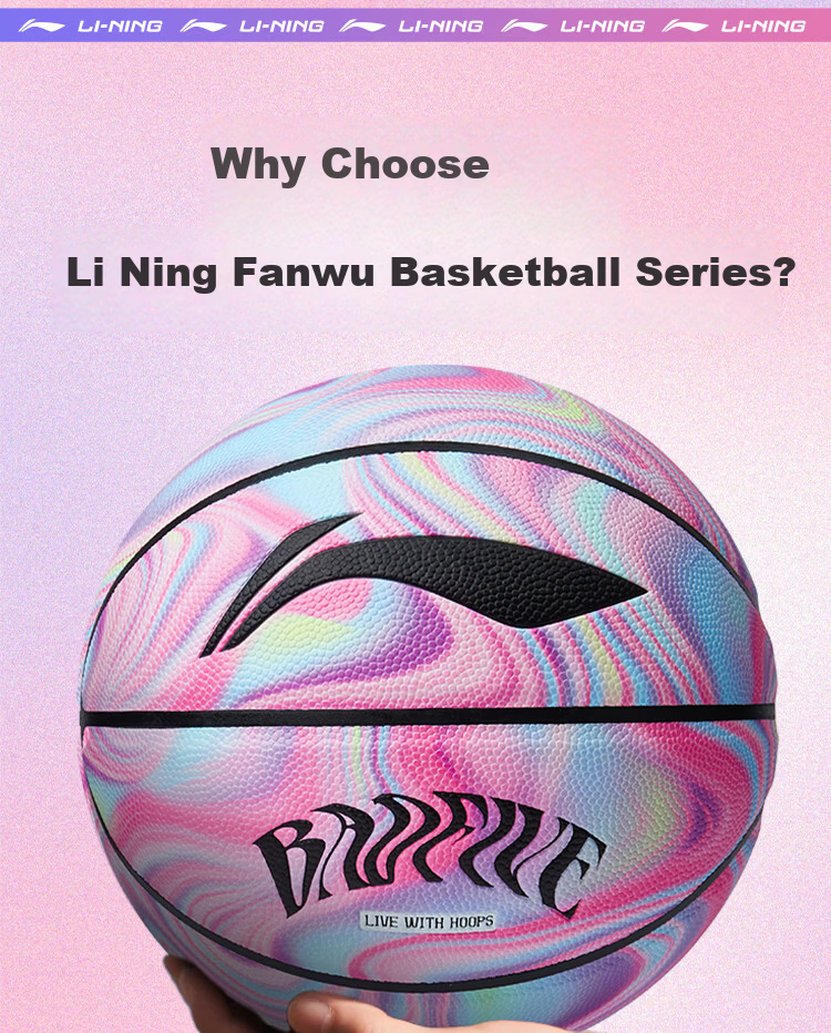 LI-NING Basketball Adult Size 7 Junior High and Primary School Student Youth Official Exam Indoor Outdoor Non-Slip Training Size 7 Basketball 4