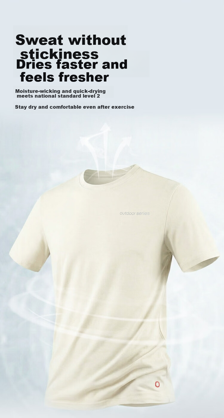 JD Jingzao D1 Quick-Dry Long Sleeve T-Shirt Men's 2026 Summer New Round Neck Women's T-Shirt Layered Cloud Gray S 5